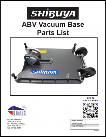 Shibuya ABV Base Parts List