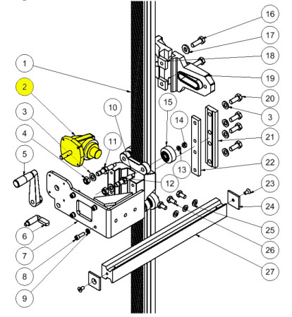 Hycon Rail Saw HGR Gearbox