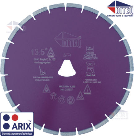 GC-41AX 12" x .250" | Liberty Bell | Purple