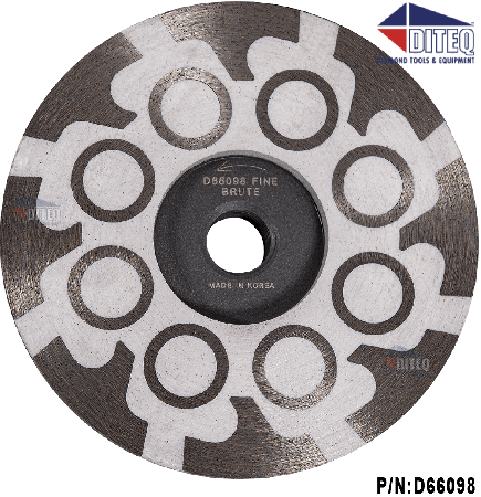 BRUTE 4" Wet/Dry Resin Filled Cup Wheels (Fine Grit)