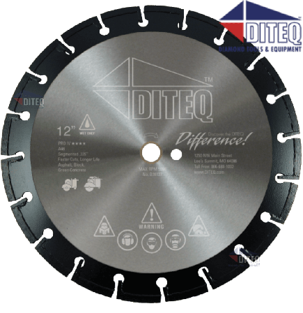 A-46 Asphalt/Green 16" X .145" Pro-Wet