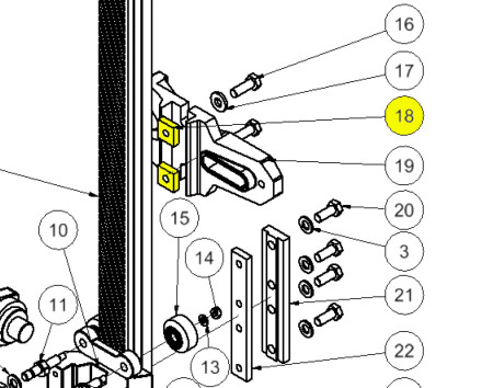 Hycon Rail Saw Square Washer for  Foot
