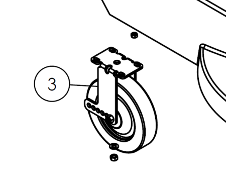 Eagle Wheel Assembly For Buffers 2100/2700 Series