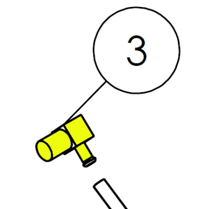 Eagle Nipple 3/16 x 1/8 90 Degree ③