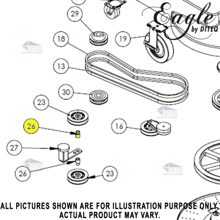 Eagle Pride Shoulder Bushing 3/4" (1/2" Bore)
