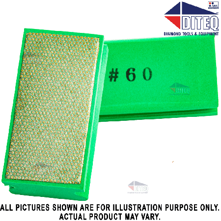 Hand Polishing Pads 60 Grit - Green