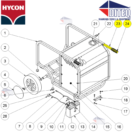 Hycon Power Packs | Handle Bar W/Grip
