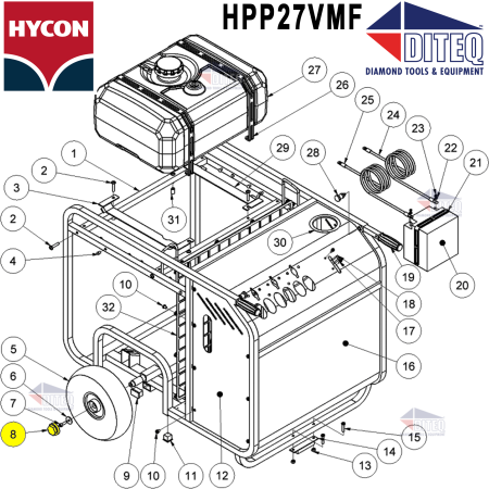 Hycon Power Packs | Hubcap For Wheel