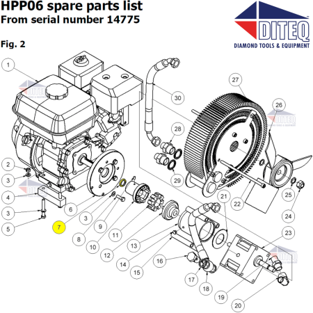 Hycon HPP 6 Distance Bushing 