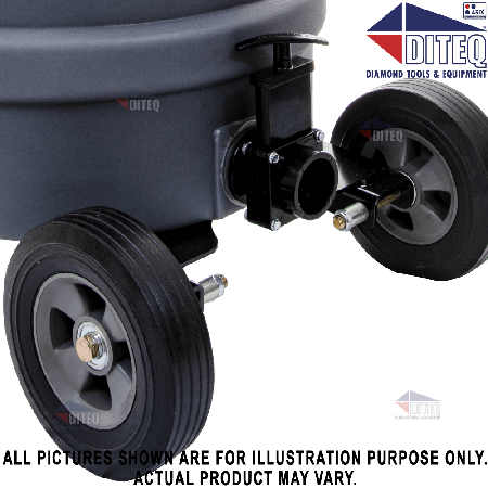 Slurry Vacuum | 10" Rear Wheels Kit | 55 GAL