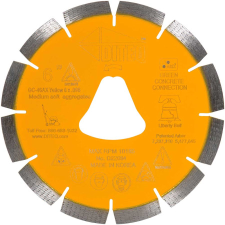 GC-46AX 6" x .095" | Liberty Bell | Yellow