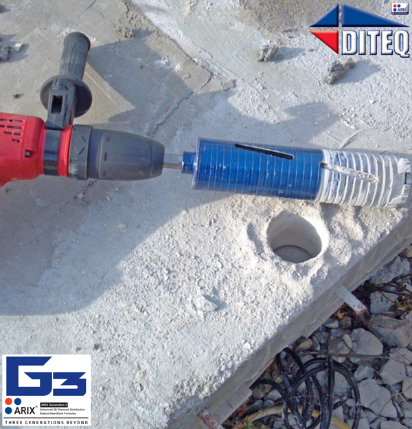 2" Supreme Wet Core Bit for High PSI Reinforced Concrete Drilling