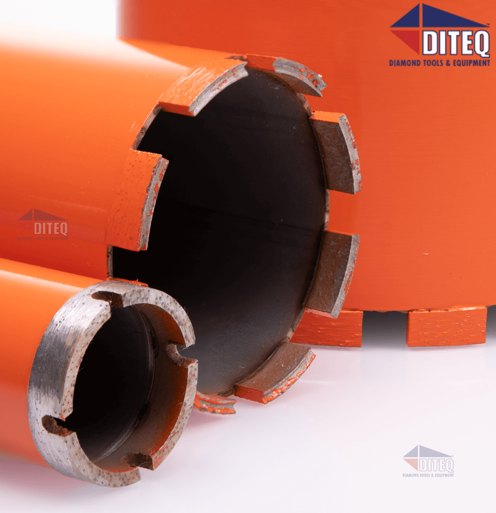 3” Dry Diamond Core Drill Bit for Soft Brick Concrete Block-6" Short Barrel Tube 