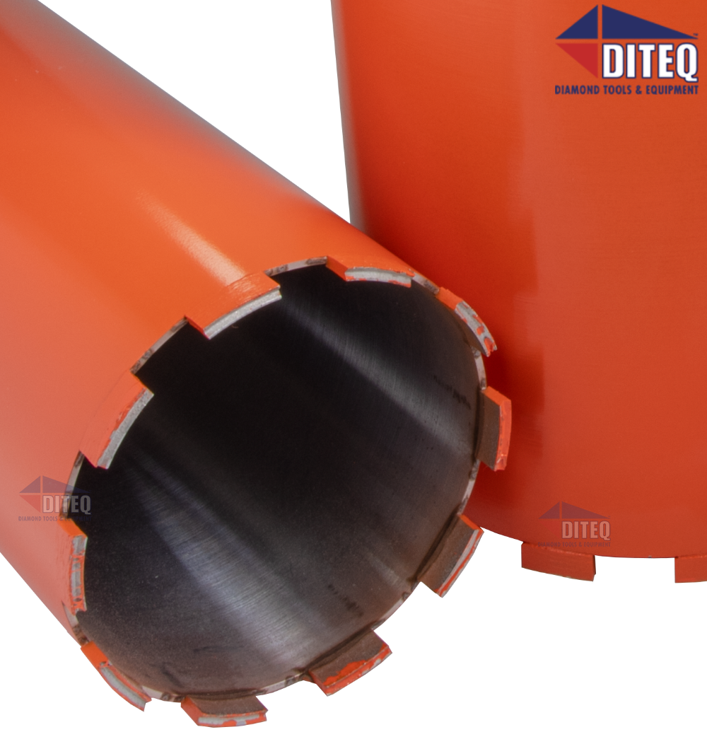 Supreme Wet Drill Core Bits for High PSI/Reinforced Concrete 1-1/2 Diameter 5/8-11 Threaded #30/40 Diamond Grits 