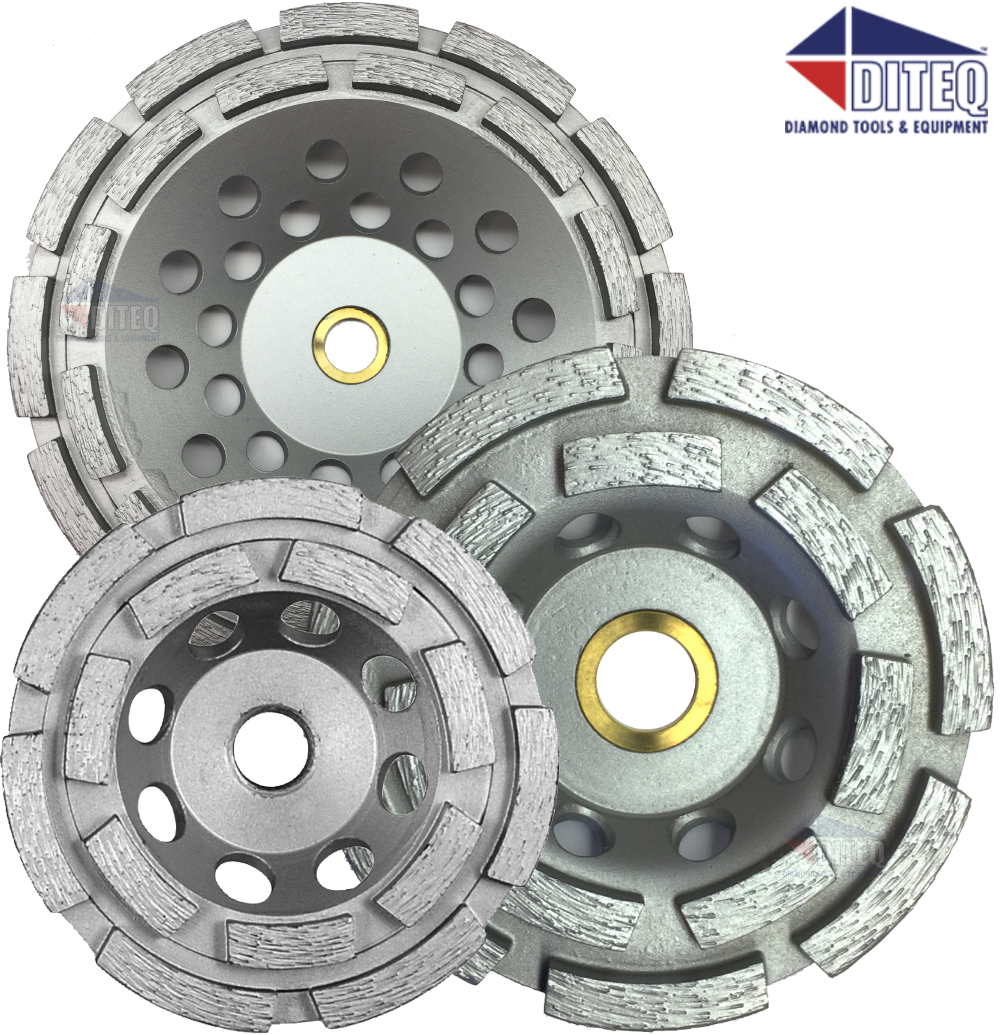 DITEQ™ CD14 Double Row Diamond Cup Wheels for Concrete and Masonry 