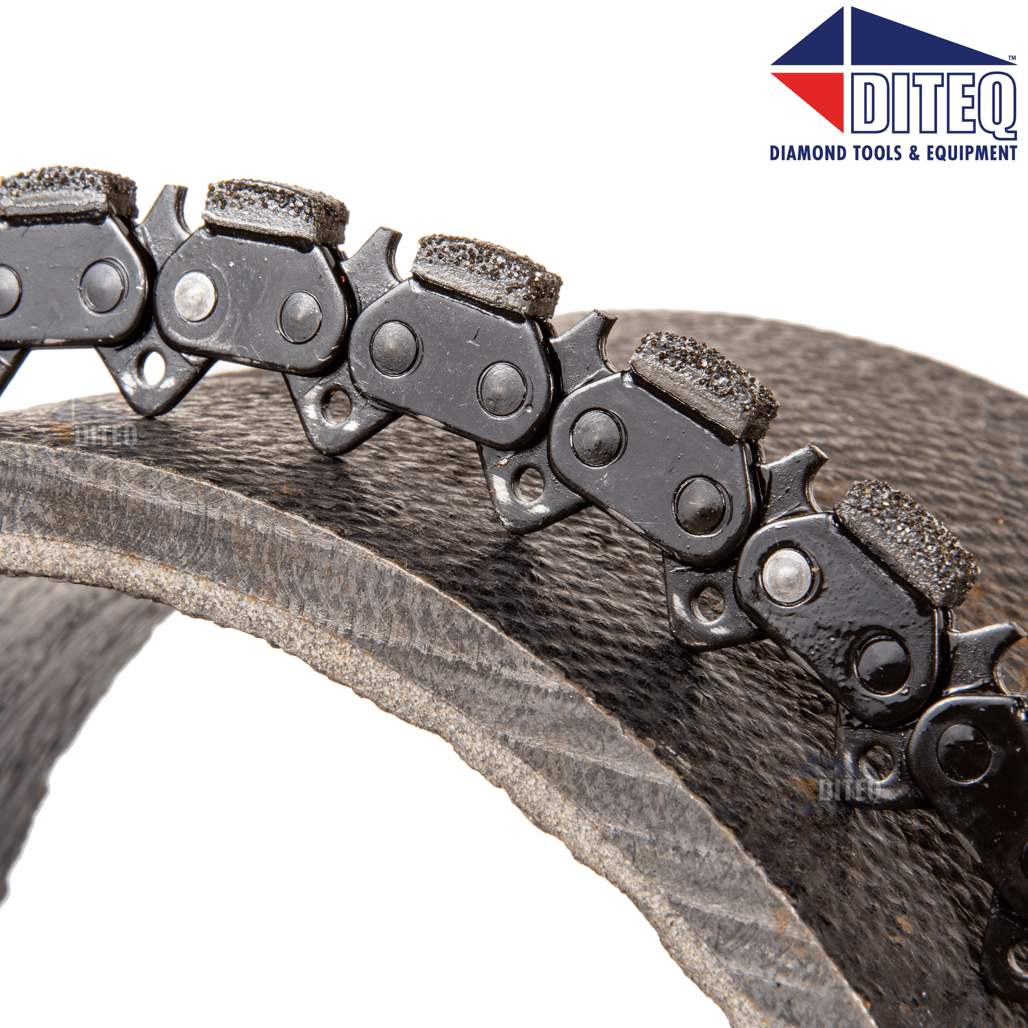 Vacuum Brazed Diamond Chain for Ductile Iron | 59 Links | .456 