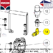 Hycon 3"/4" Trash Pump Elbow Fitting
