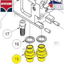 Hycon Fitting 3/8"x3/4" JIC