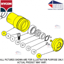 Hycon Bearing Housing & Motor Adapter (Complete Assembly)