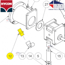 Hycon Hose fitting 3/4"x1/2"