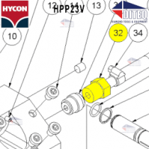Hycon Fitting 3/8 X 1/2