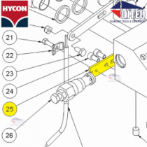 Hycon Throttle Cable MNTG Plate
