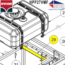 Hycon Fuel tank bracket Left HPP 27VMF