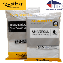 Dustless Wunderbag Micro pre-filter bags, 2-Pk, Wet/Dry 