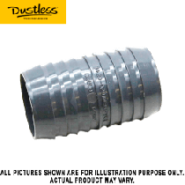Dustless 2" Hose Coupler Barbed B0386
