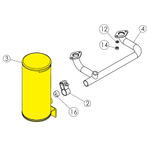 Eagle Robin 22 HP Engine Muffler Vertical 