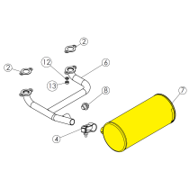 Eagle Muffler Horizontal Kawasaki FH-541 ⑦