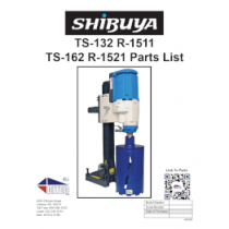 Shibuya TS-132 & TS-162 Manual & Parts List