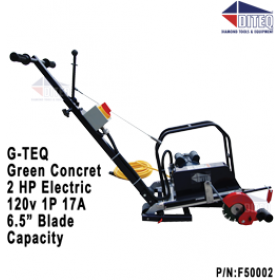G-TEQ Green Concrete Saw 2 HP Electric