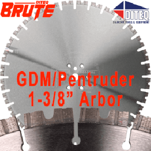 C-51AXN BRUTE Notched | Pentruder | GDM Arbor | 1-3/8" Flush