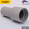1.5" To 2"  Dustless Threaded Hose Cuff Adapter