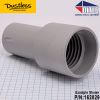 1.5" To 2"  Dustless Threaded Hose Cuff Adapter