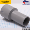 1.5" To 2"  Dustless Threaded Hose Cuff Adapter